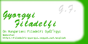 gyorgyi filadelfi business card